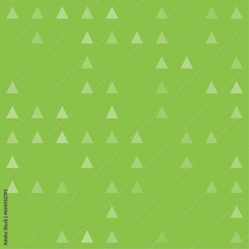 Abstract seamless geometric pattern. Mosaic background of white triangles. Evenly spaced big shapes of different color. Vector illustration on light green background Abstract seamless geometric pattern. Mosaic background of white triangles. Evenly spaced big shapes of different color. Vector illustration on light green background