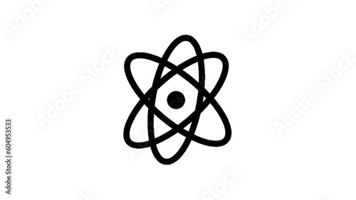 react icon background animated, connection, round, structure