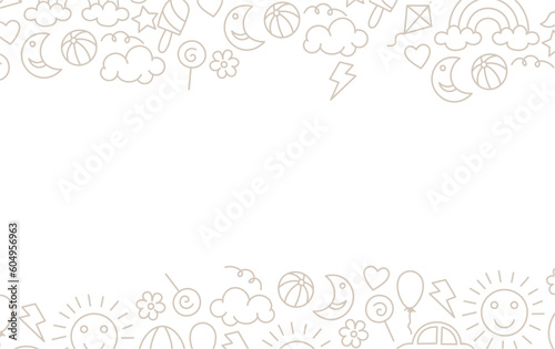 childrens theme seamless pattern background