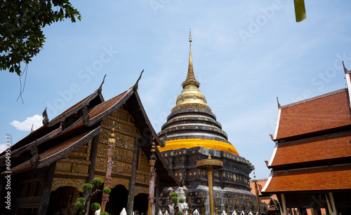 Wat Phra That Lampang Luang (Kham Mueang) is located in Lampang Luang Municipality, Ko Kha District, Lampang Province, about 18 kilometers southwest of Lampang,Thailand,2023-05-10