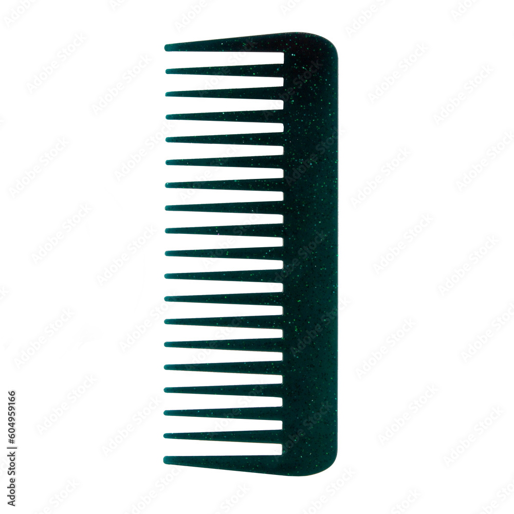 Black hair comb. Men's comb on an isolated white background. Black hair comb. Men's comb on an isolated white background.