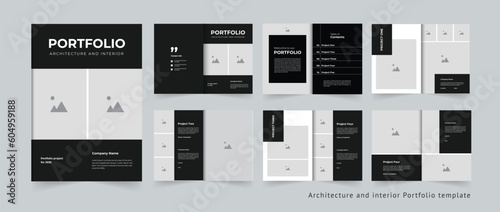 Architecture Portfolio layout design Professional Architectural and interior Portfolio template 