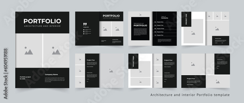 Architecture Portfolio layout design Professional Architectural and interior Portfolio template  