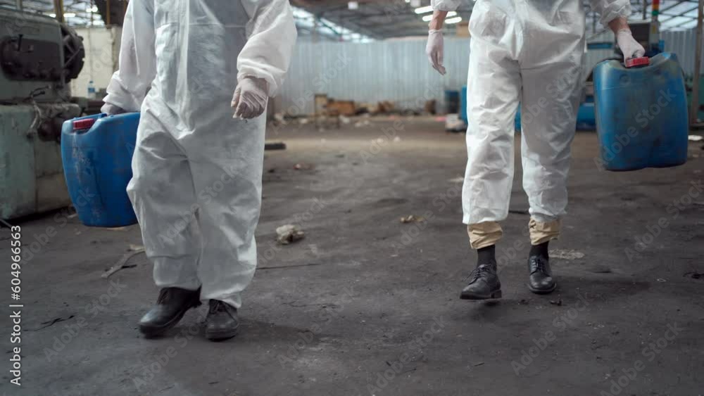 Bio chemical scientists working in the hazardous area. Bio chemical scientists working in the hazardous area.