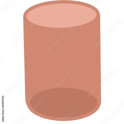 geometric Cylinder vector editable  