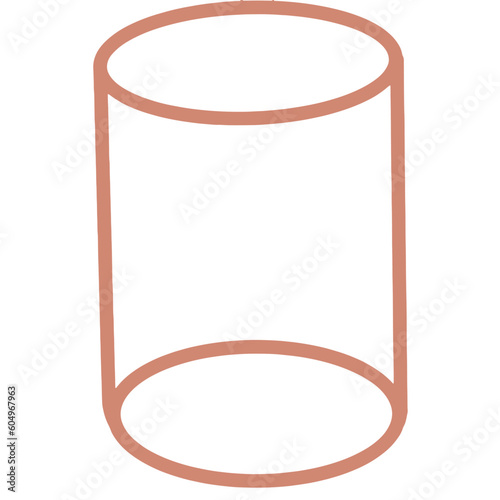  geometry Cylinder Line vector editable  