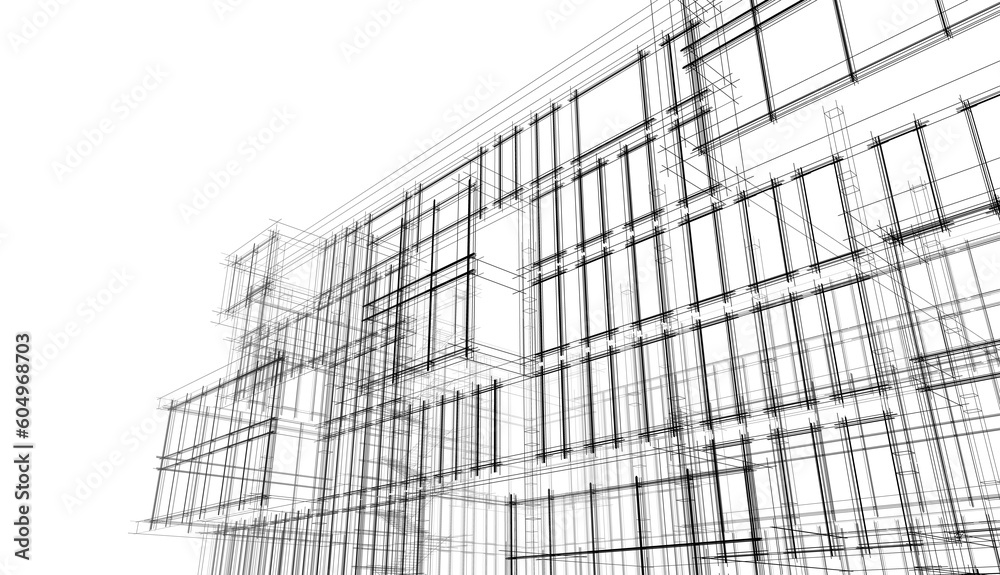 Modern office building concept 3d rendering Modern office building concept 3d rendering