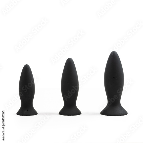 Butt Plug Sex Toys Isolated On White Background