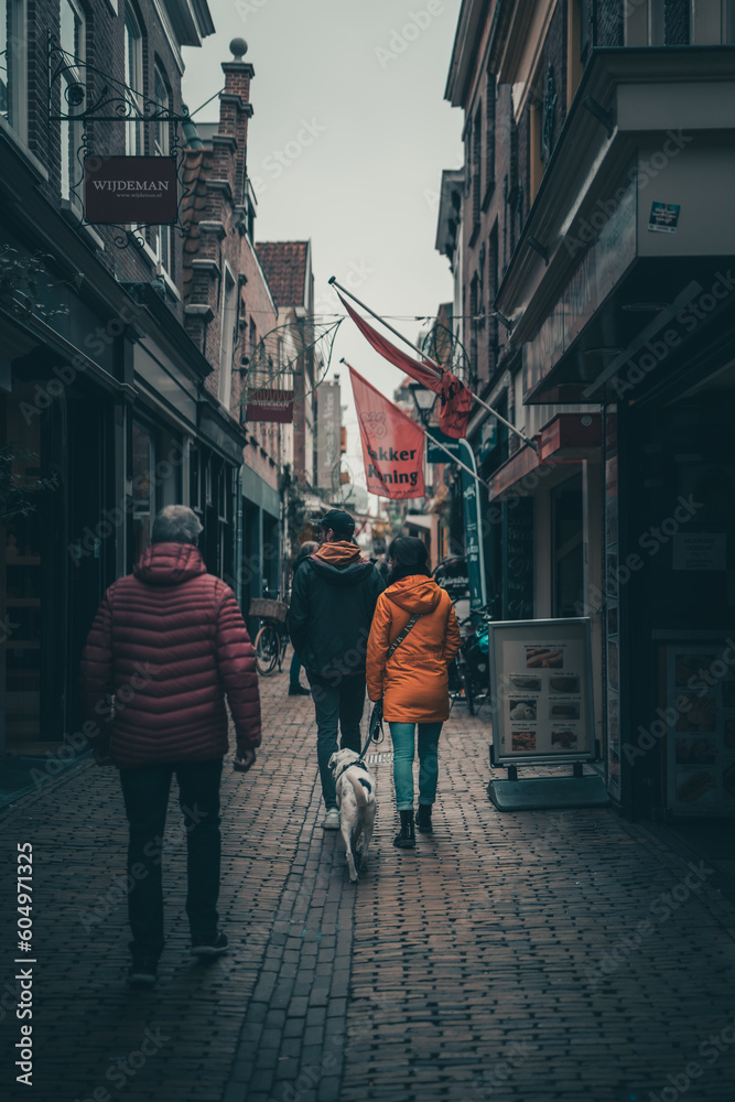 Obraz premium In den Gassen von Alkmaar