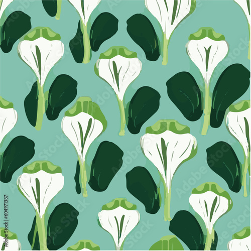 cute simple bok choy pattern, cartoon, minimal, decorate blankets, carpets, for kids, theme print design
