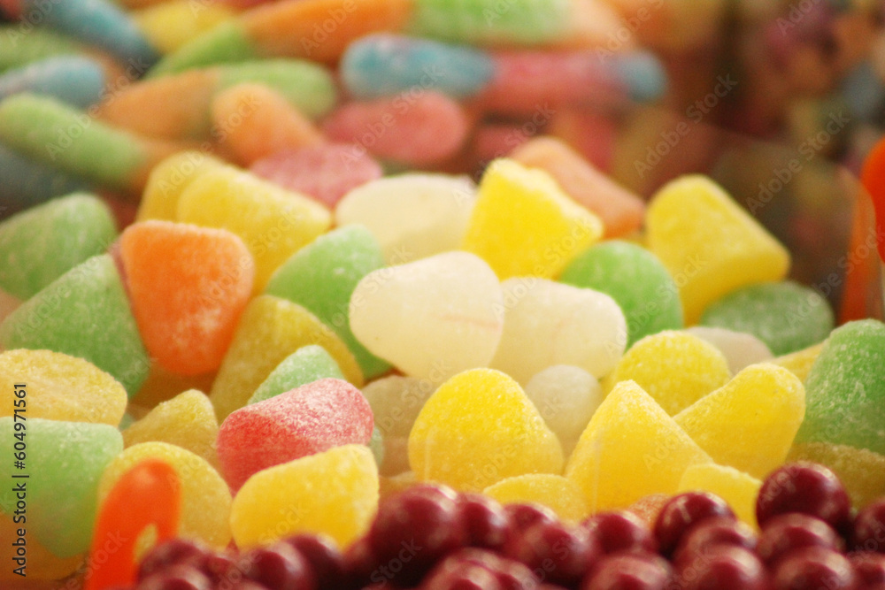 delicious and traditional mexican sweet gummies in fun colors