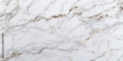 Minimal white marble texture with natural pattern for background  generative ai