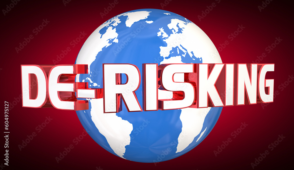 De-Risking International Relationships World Trade Avoid Risk Prevent Loss 3d Illustration