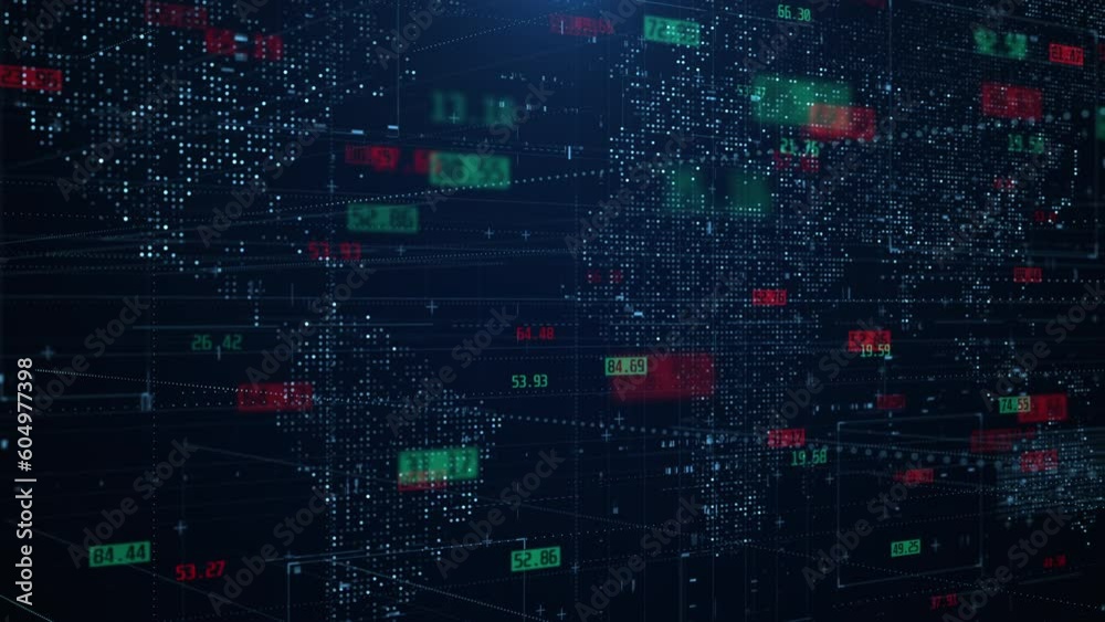 Forex trade with digital world map. Financial trading prices. Global finance exchange index concept. Cryptocurrency or stock market chart and data. Bitcoin BTC and ethereum ETH background
