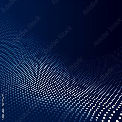 navy gradient halftone background. Created with the help of artificial intilect © Inga