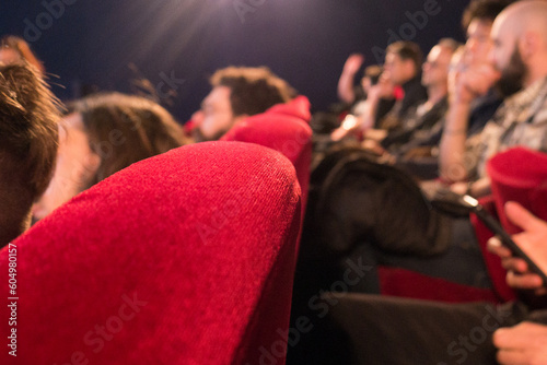 Bilde på lerret Spectateurs au cinéma