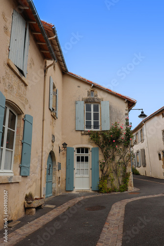 Pays de la Loire - Vendée - Vouvant - Une rue fleurie, du village