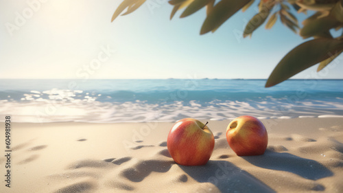 Apple inviting tropical indulgence. Generative AI