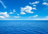Blue sunny sea water surface