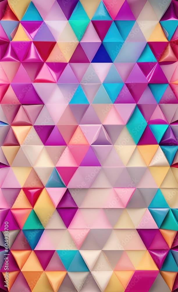 Pastel colored triangular geometric shapes background. Pastel colored triangular geometric shapes background.