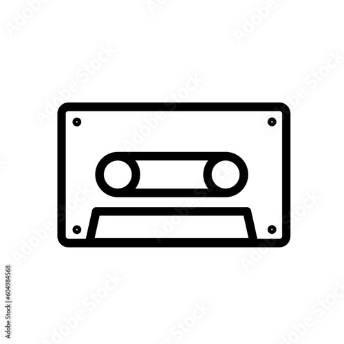 cassette tape caseta - vector icon,