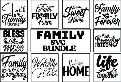 family svg bundle