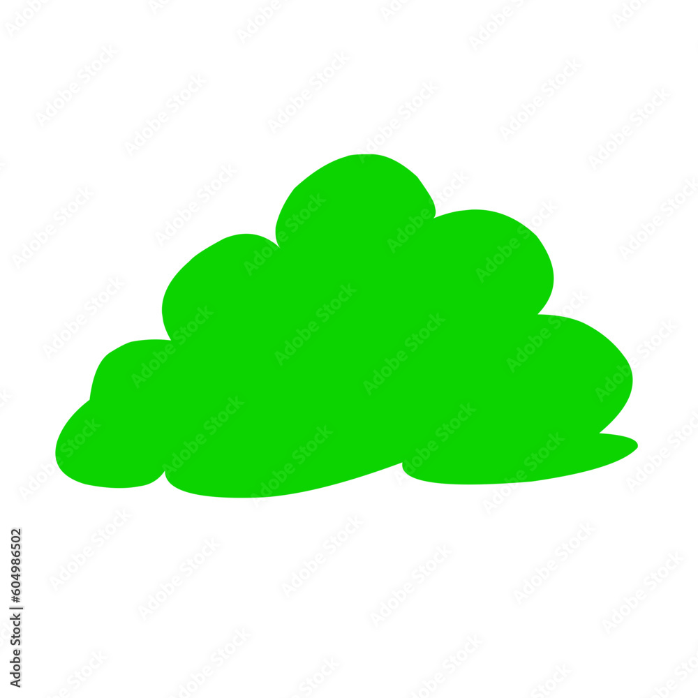 Green Bush Cartoon Green Bush Cartoon