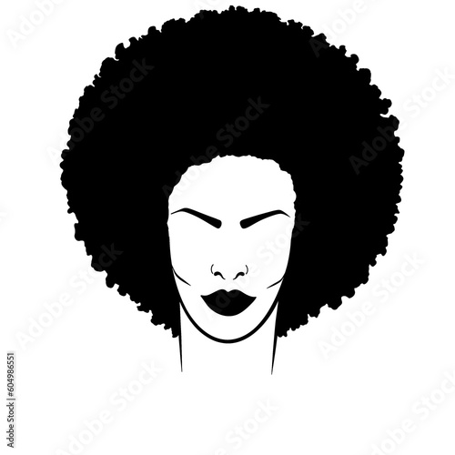 Black Afro Woman Juneteenth. Juneteenth Freedom Day. 