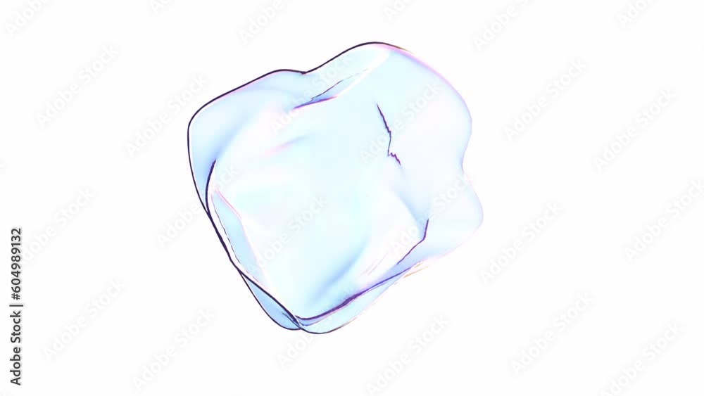 Soap bubble on white transparent background able to loop 4k Soap bubble on white transparent background able to loop 4k