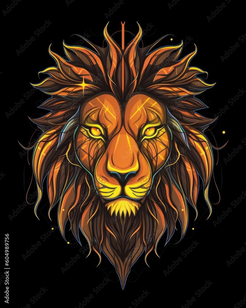 A powerful lion appeared, exuding majesty. (Generative AI)