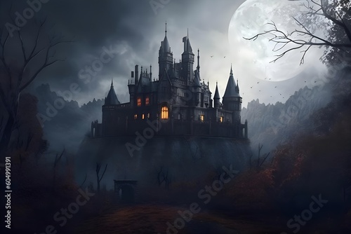 "Moonlit Fantasy: Secrets of the Night Castle"aI