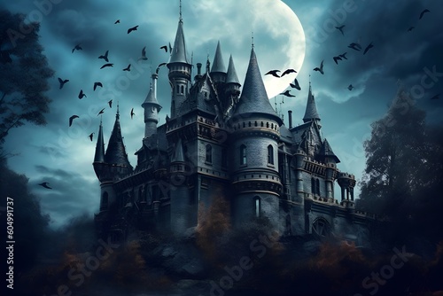 "Lunar Majesty: The Moonlit Castle"ai