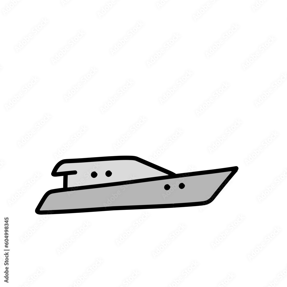 Motorboat and sailboat side view set vector icons. Ships, pleasure boats, speed boats, boats, yachts, luxury yachts Motorboat and sailboat side view set vector icons. Ships, pleasure boats, speed boats, boats, yachts, luxury yachts
