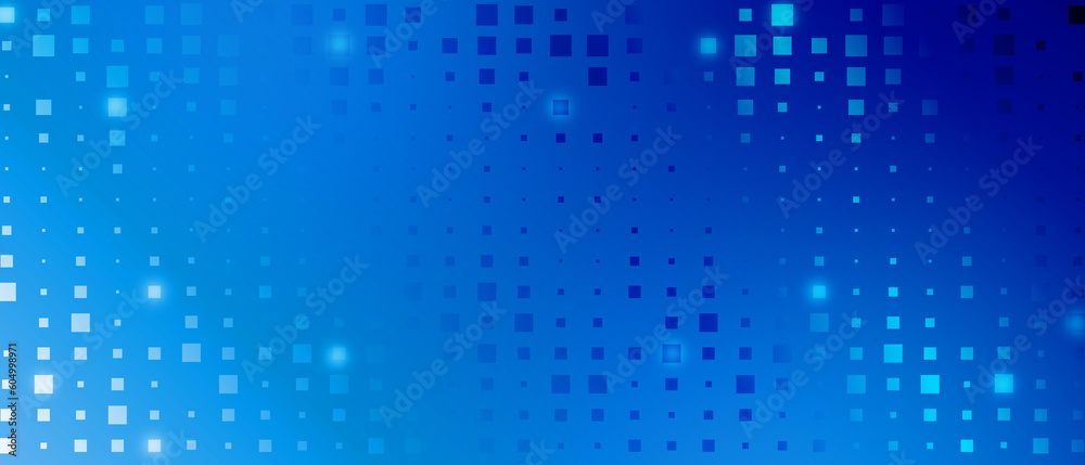 blue Abstract Halftone Background - Modern Illustration 