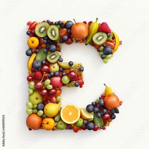 fruit letter alphabet