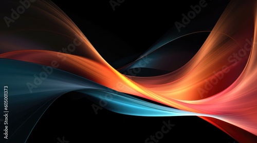 A contemporary abstract wallpaper design. (Generative AI)