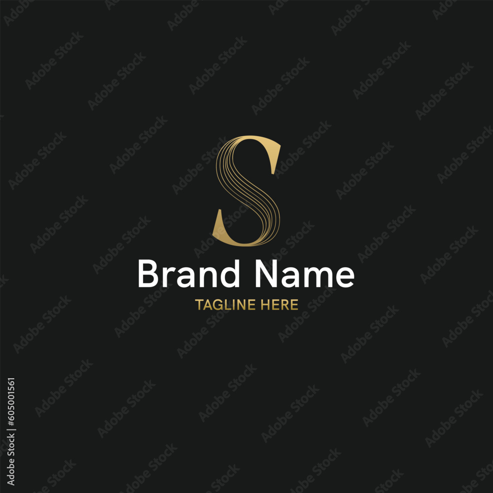 Elegant and Creative initial based logo with letter S Elegant and Creative initial based logo with letter S