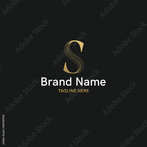 Elegant and Creative initial based logo with letter S