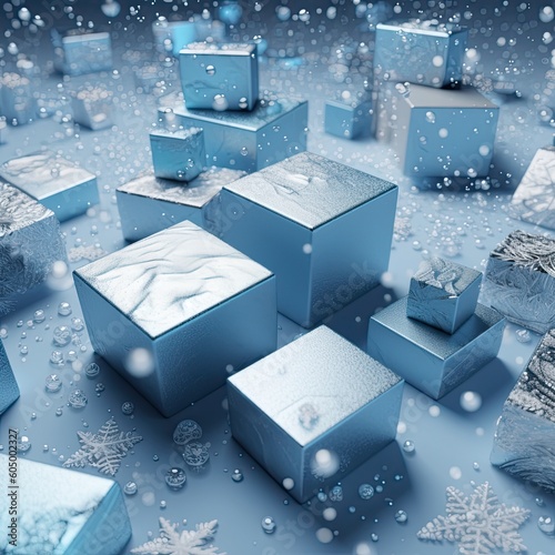 blue christmas background