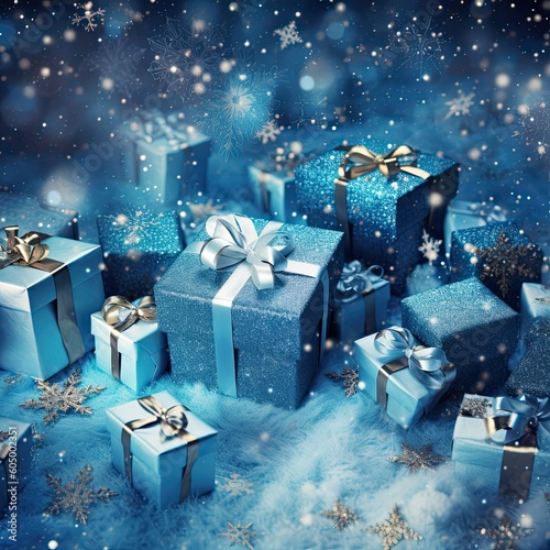 blue christmas background