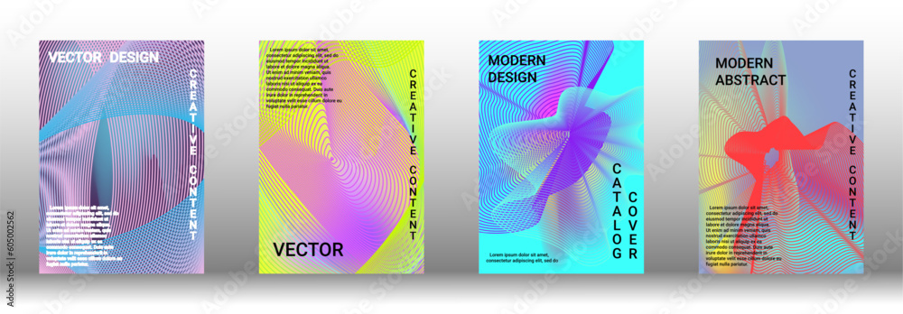 Creative backgrounds from abstract lines to create a fashionable abstract cover.