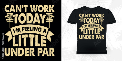 Funny Disc Golfing Retro Vintage Disc Golf Player T-shirt Design