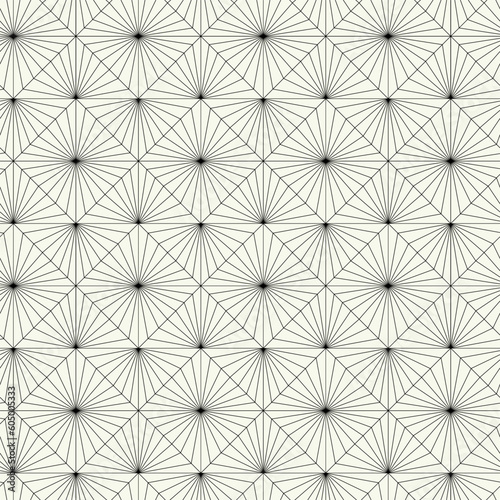 Vector monochrome geometric pattern in simple graphic design. Fashion trendy geometry.