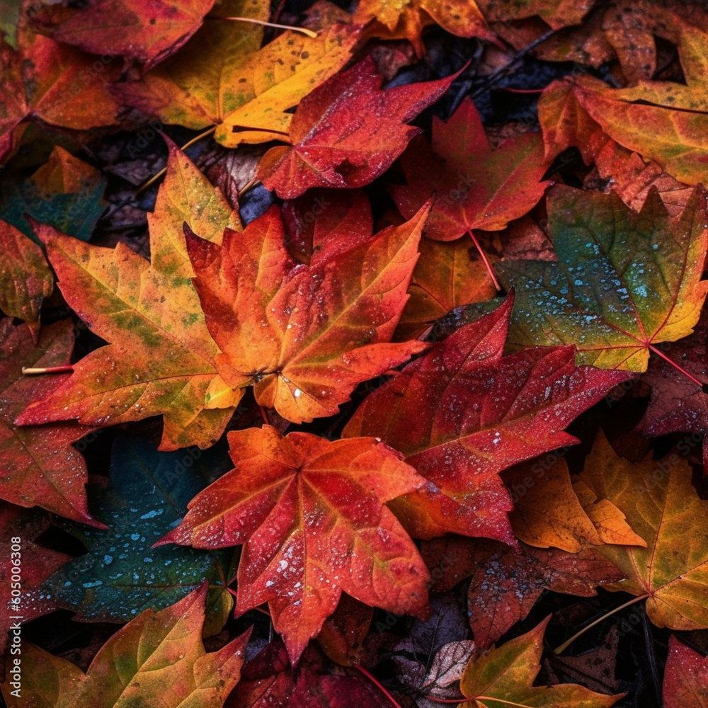 red maple leaves created with Generative AI red maple leaves created with Generative AI
