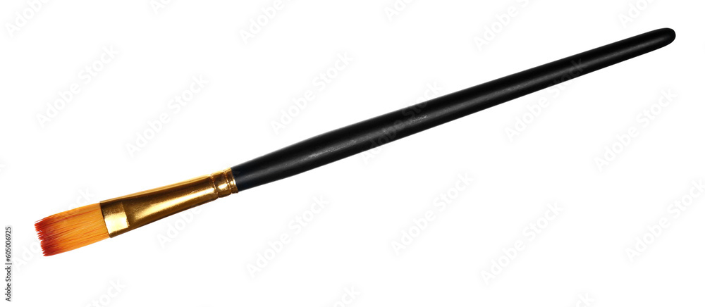 Brush painting isolated on white, clipping path Brush painting isolated on white, clipping path