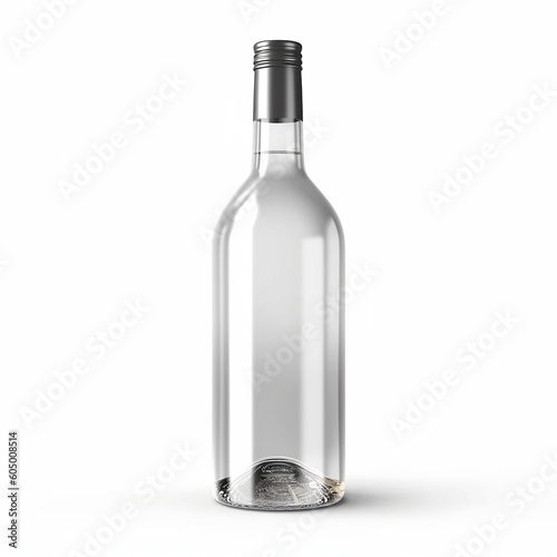 wine bottle isolated on white background
