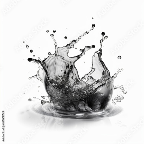 Water Splash on white background
