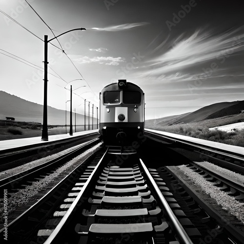 Linha de trem de ferro photo