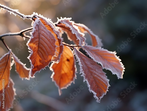 Fiery Autumn Leaves in Forest © mangobtw