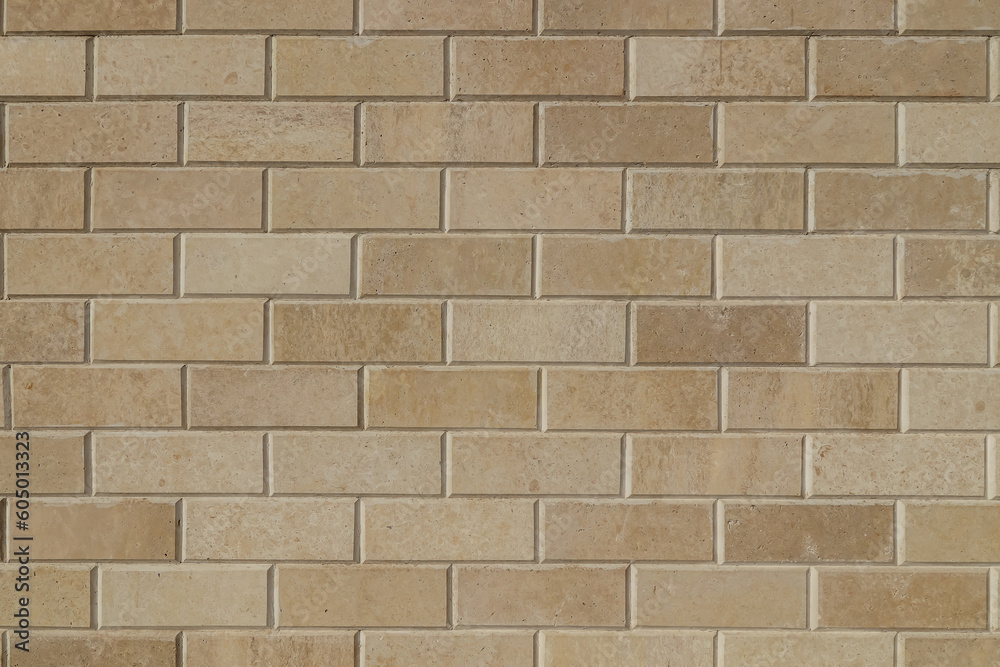 Naklejka premium Modern finishing building materials. Wall decoration with travertine